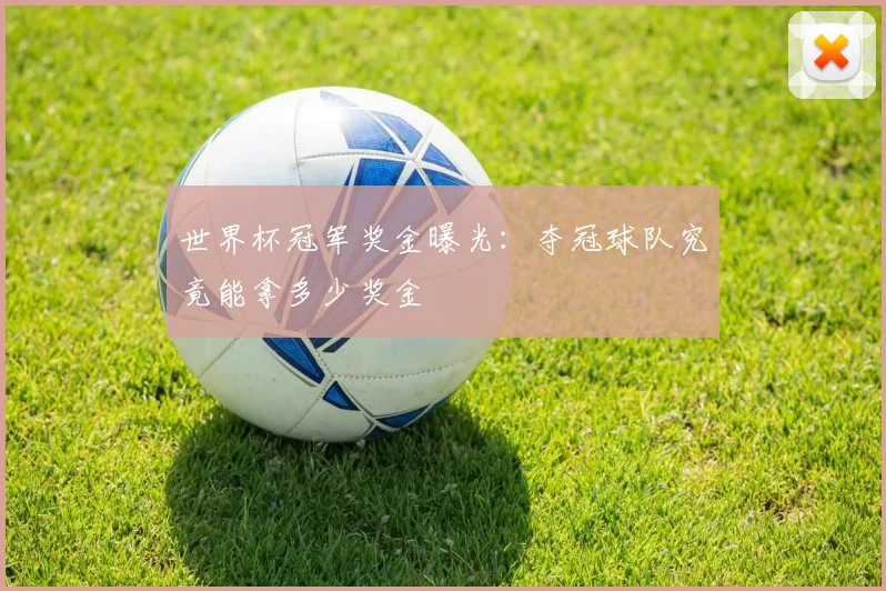 世界杯冠军奖金曝光：夺冠球队究竟能拿多少奖金